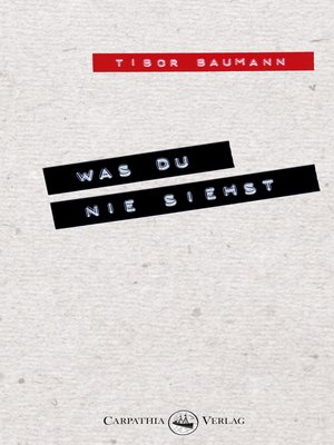 cover image of Was du nie siehst